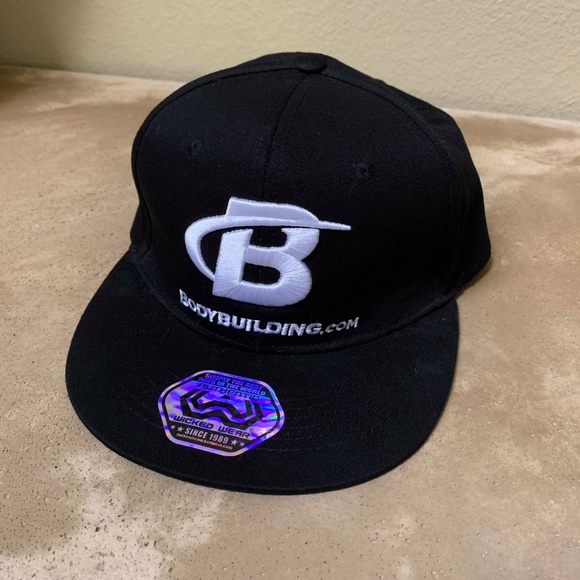 Bodybuilding.com Authentic Black Snapback Hat - Picture 2 of 5